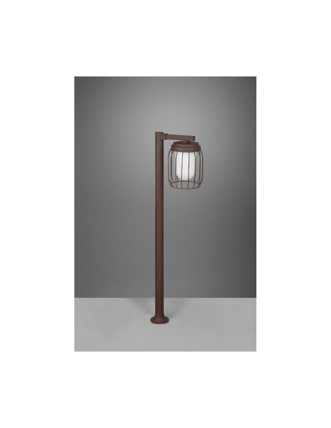 Poteau Extérieur Tuela Diffuseur Cage Rouille IP44 Trio Lighting