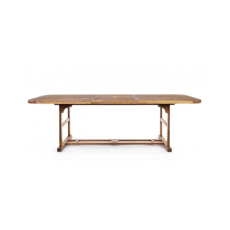 Table d'extérieur extensible Noemi en bois 180-240x100x h 74cm