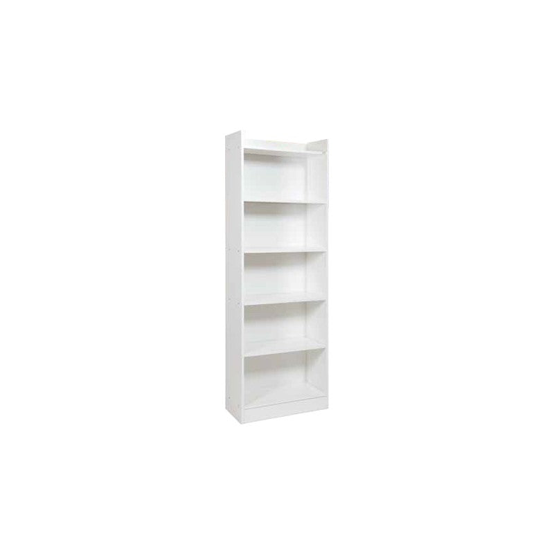 Meuble bibliothèque frêne blanc 6 étagères H180x64x29 cm