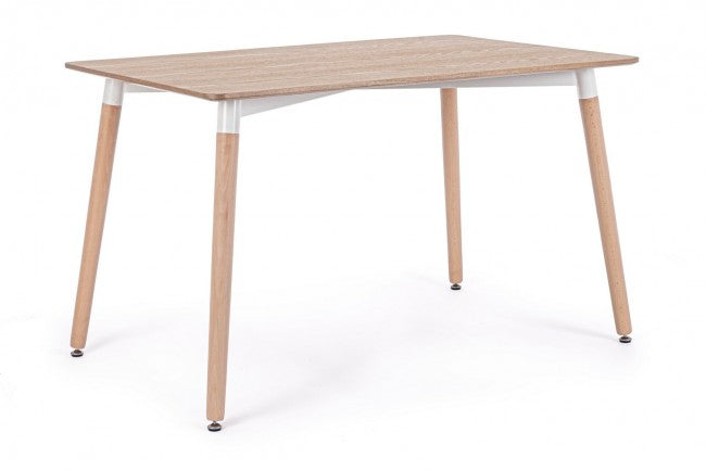 Table en bois style naturel 120x80
