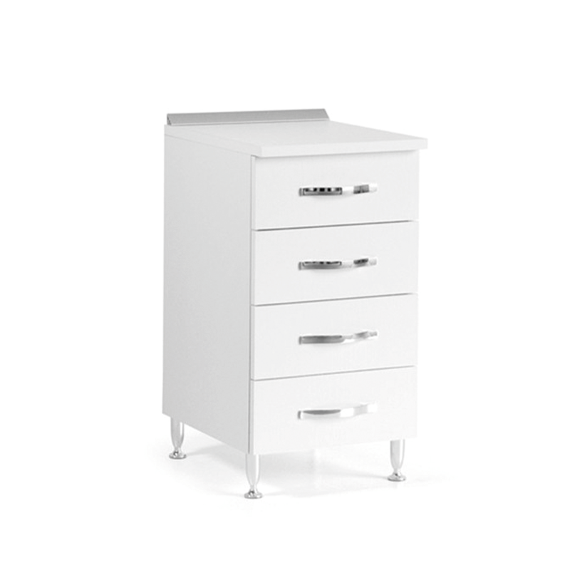 Commode de cuisine en mélaminé frêne blanc Cm H 85x50x40