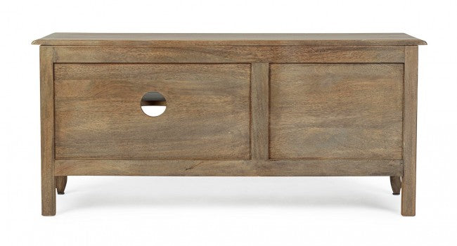 Meuble TV en bois de style classique avec 2 tiroirs