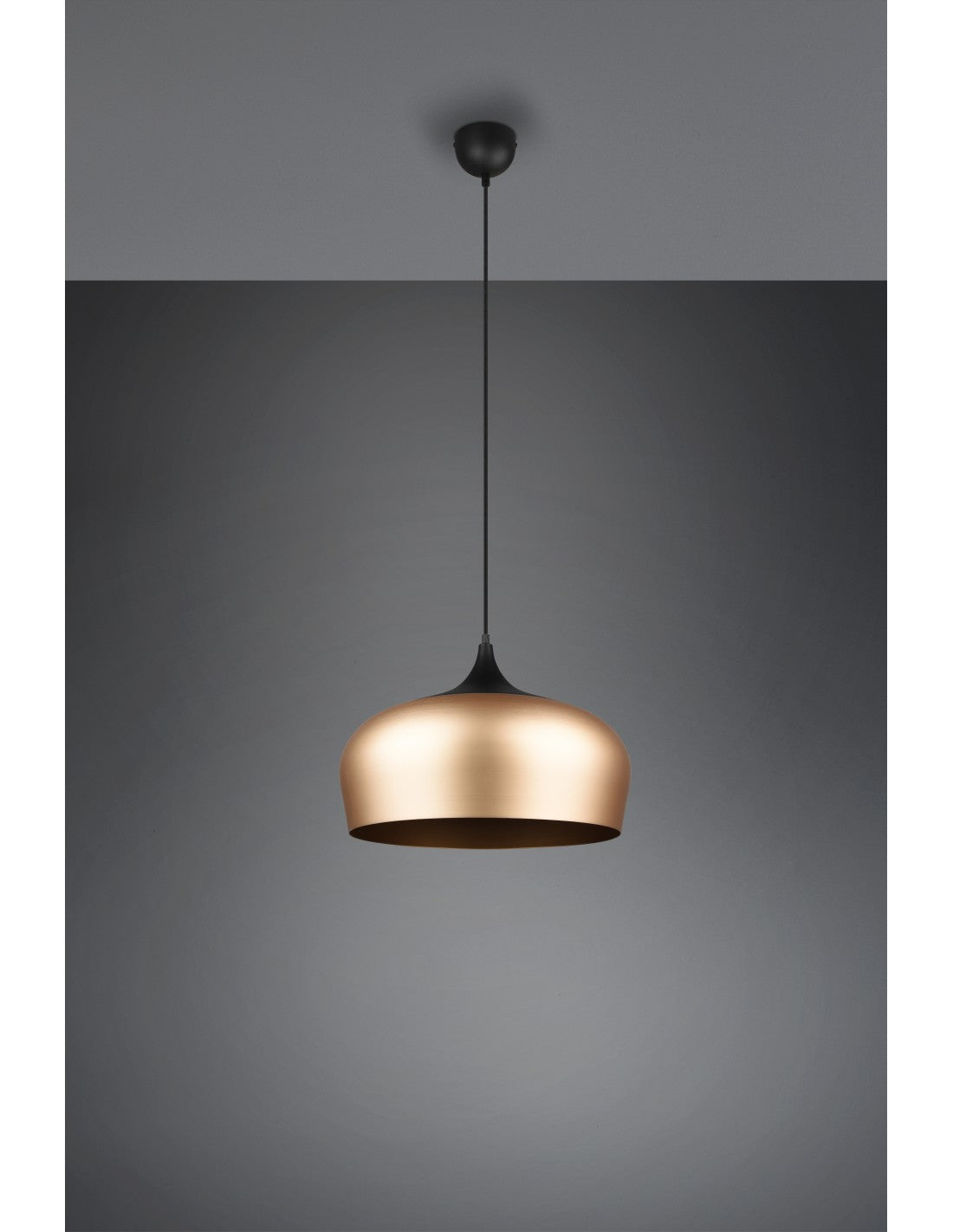 Grande Suspension Abat-jour Cuisine Laiton Chiron Trio Lighting
