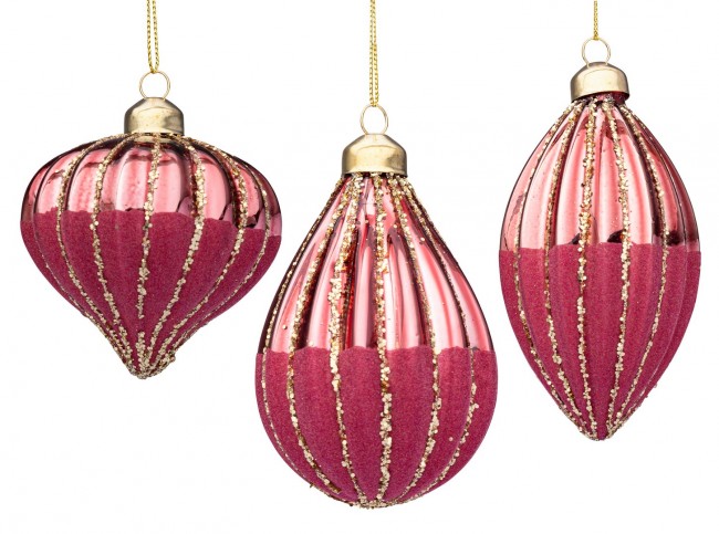 12x Pendentif Vt Segment Rose Ass3