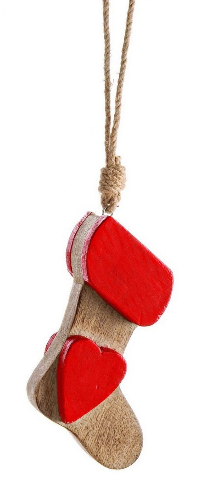 6x Pendentif Herz Bas Naturel S