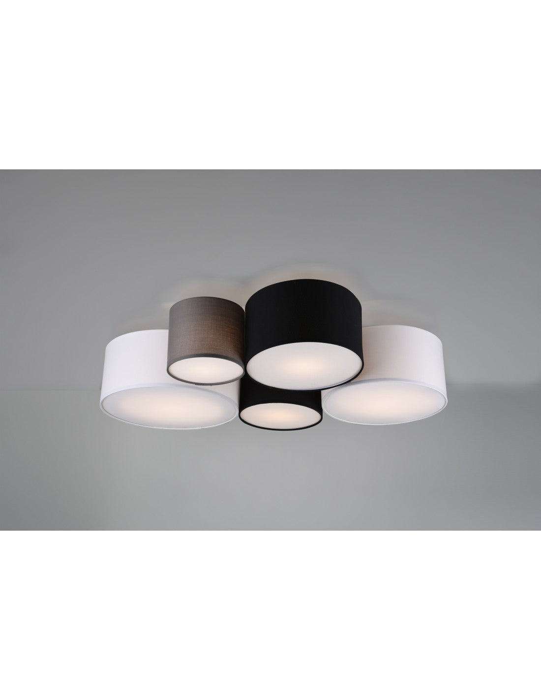 Plafonnier pour hôtel 5xE27 Cylindres Multicolores L90 cm Trio Lighting