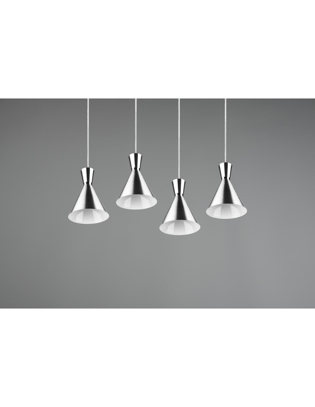 Lustre Linéaire Enzo 4xE27 Nickel Mat Trio Lighting