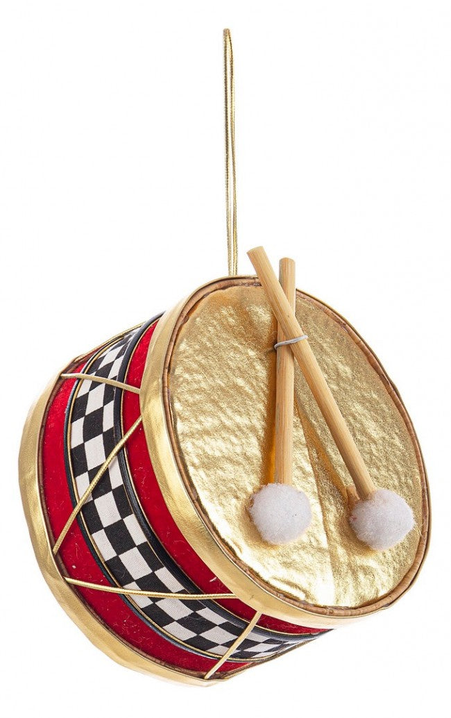 8x Pendentif tambour rouge Alwyn