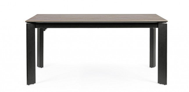 Table extensible Briva, gris noir