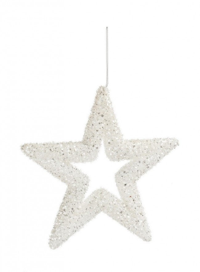 12x Pendentif Soul Star Blanc M