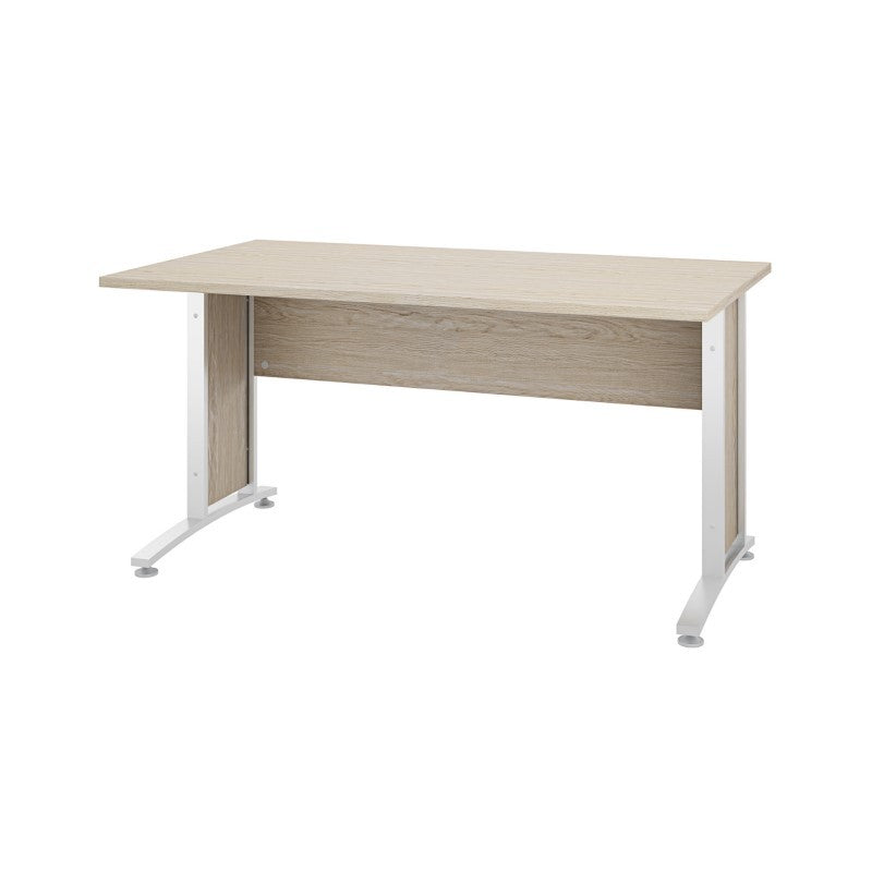 Bureau en chêne blanc 150 x 80 x 74 h cm