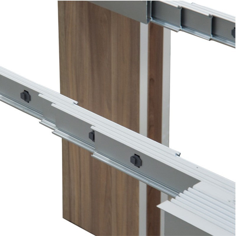 Table console extensible avec structure pliante, finition orme, 90x50-300 cm