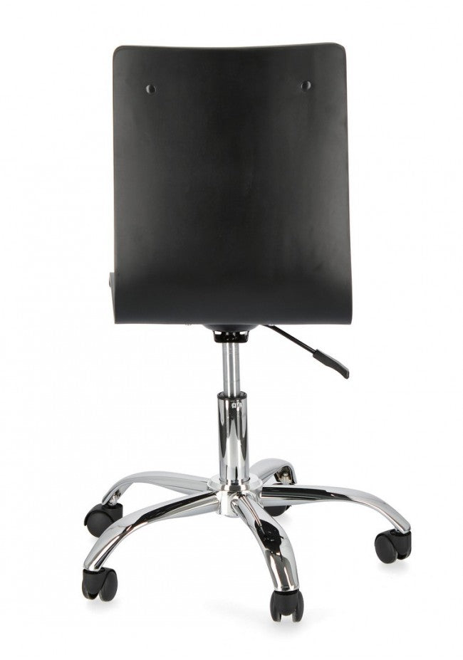 Chaise de bureau Young Hello en acier simili cuir 42,5 x 40 x 87 cm