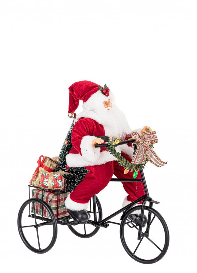 Tricycle C rouge traditionnel du Père Noël H40