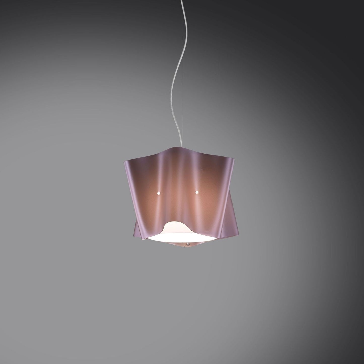 Suspension en métal rose en métal chromé Cm. 25x25h