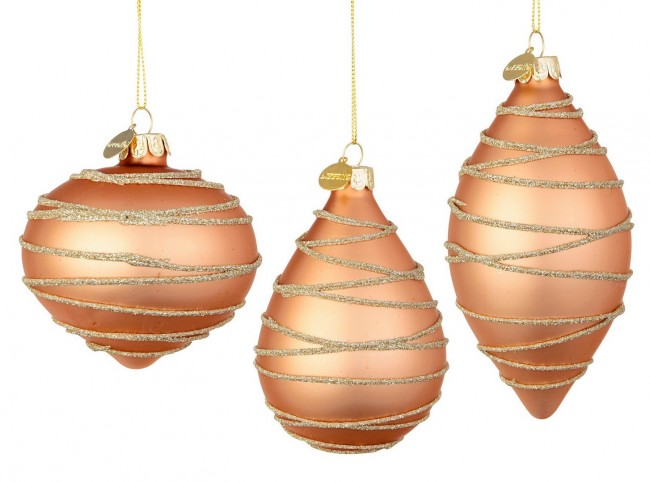 12x Pendaglio Vt Glam Oro Rosa Ass3