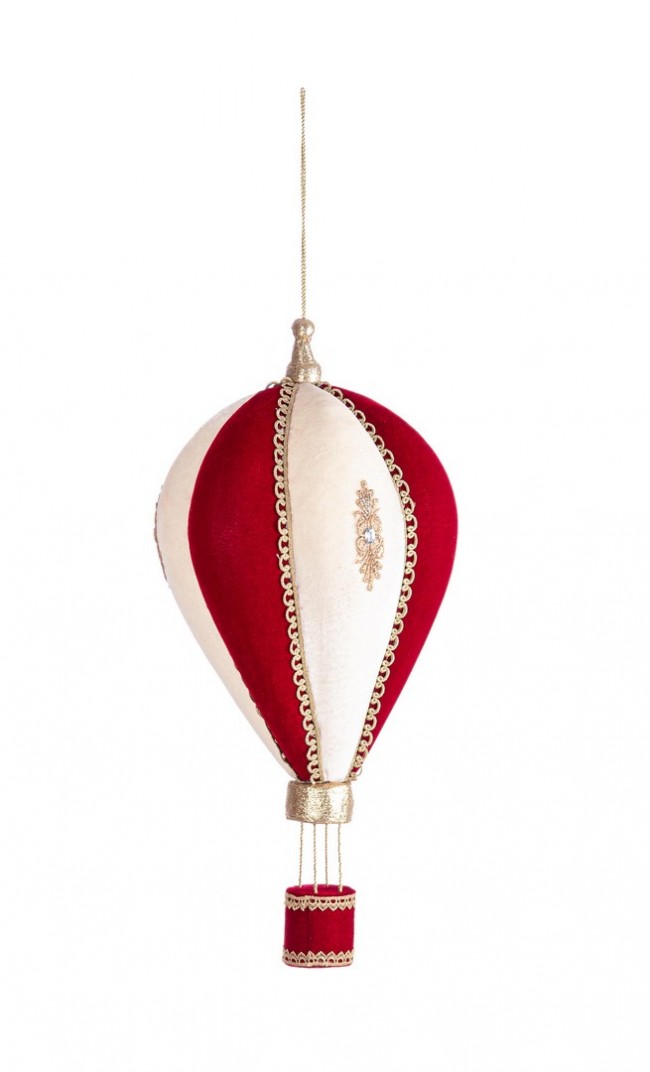 1x Pendentif Montgolfière Lucrezia Rouge H58