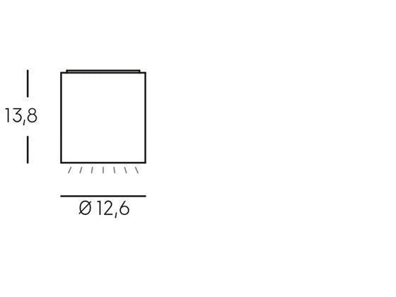 Plafonnier LED 12W 4000K show ligne corten