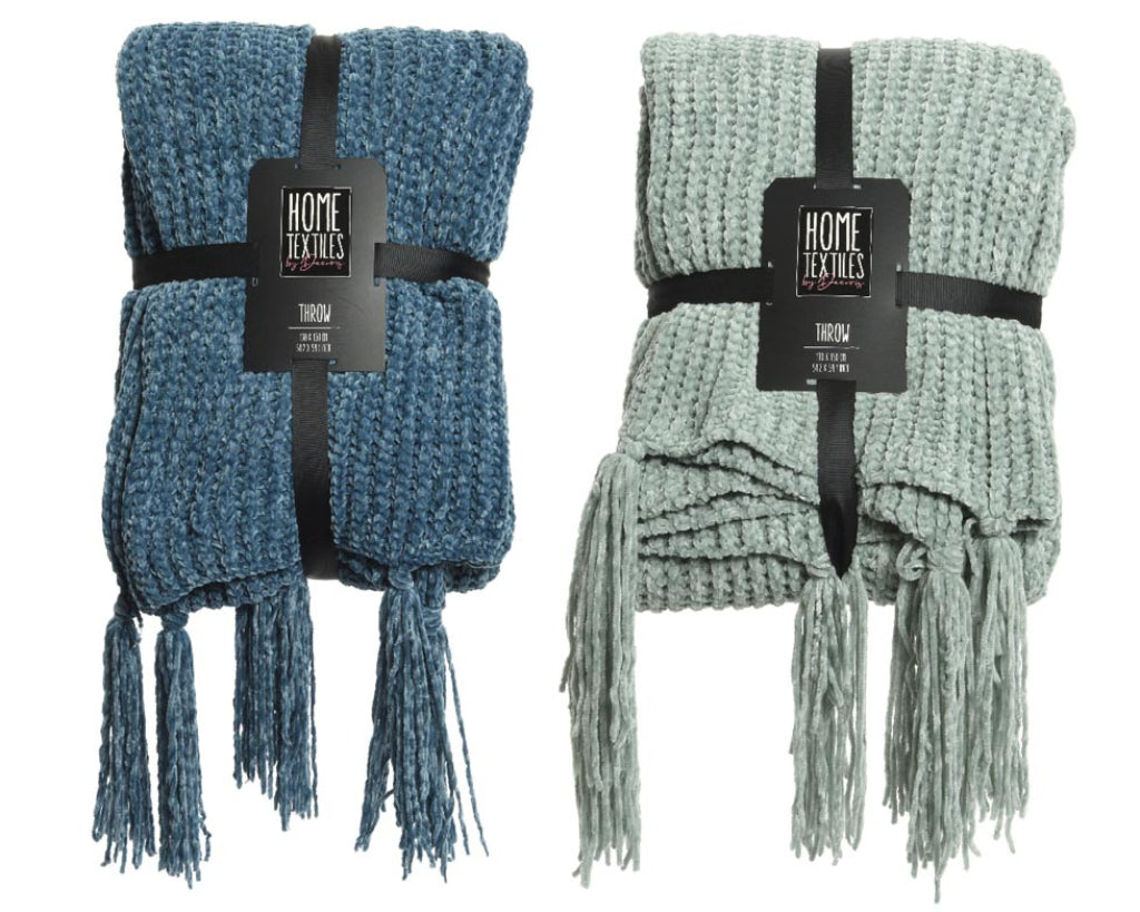 Couverture à Franges 130X150 Couleurs Assorties