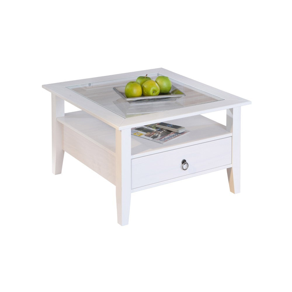 Table Basse Massive Provence Blanche