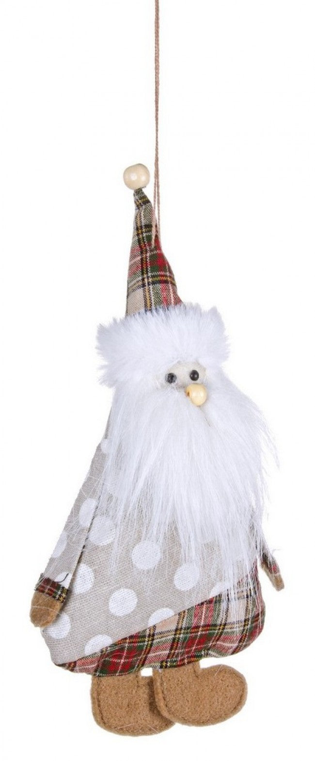 8x Pendentif York Santa à pois