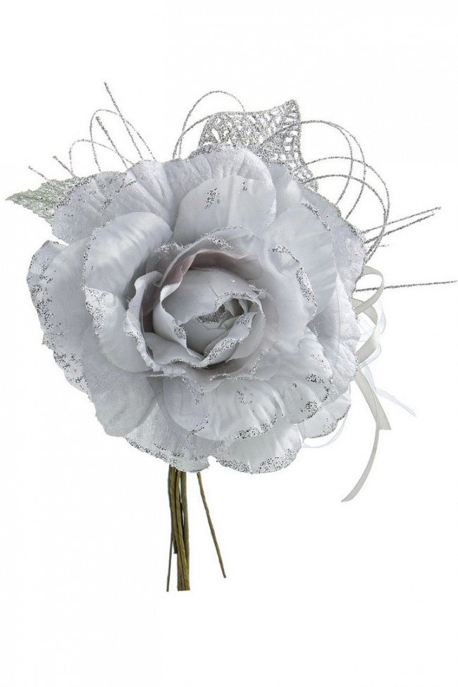 12x Pique Houx Rose Argent