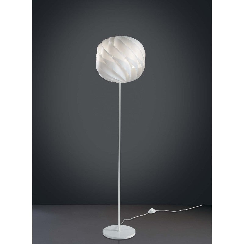 Pied et tige de lampadaire en métal GLOBE Blanc diamètre 40x h170 cm