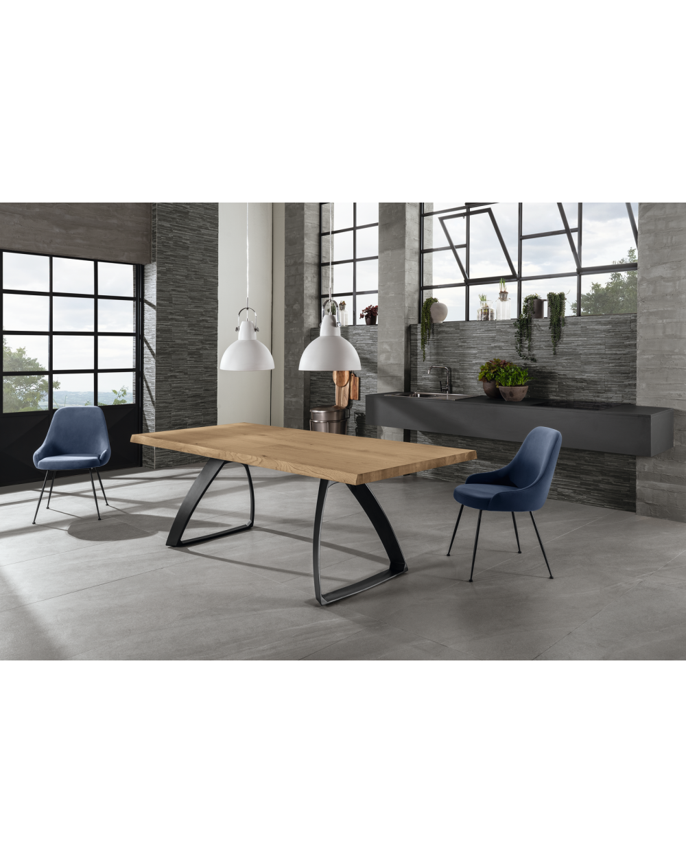 Table fixe 160 x 76 H cm - Bridge