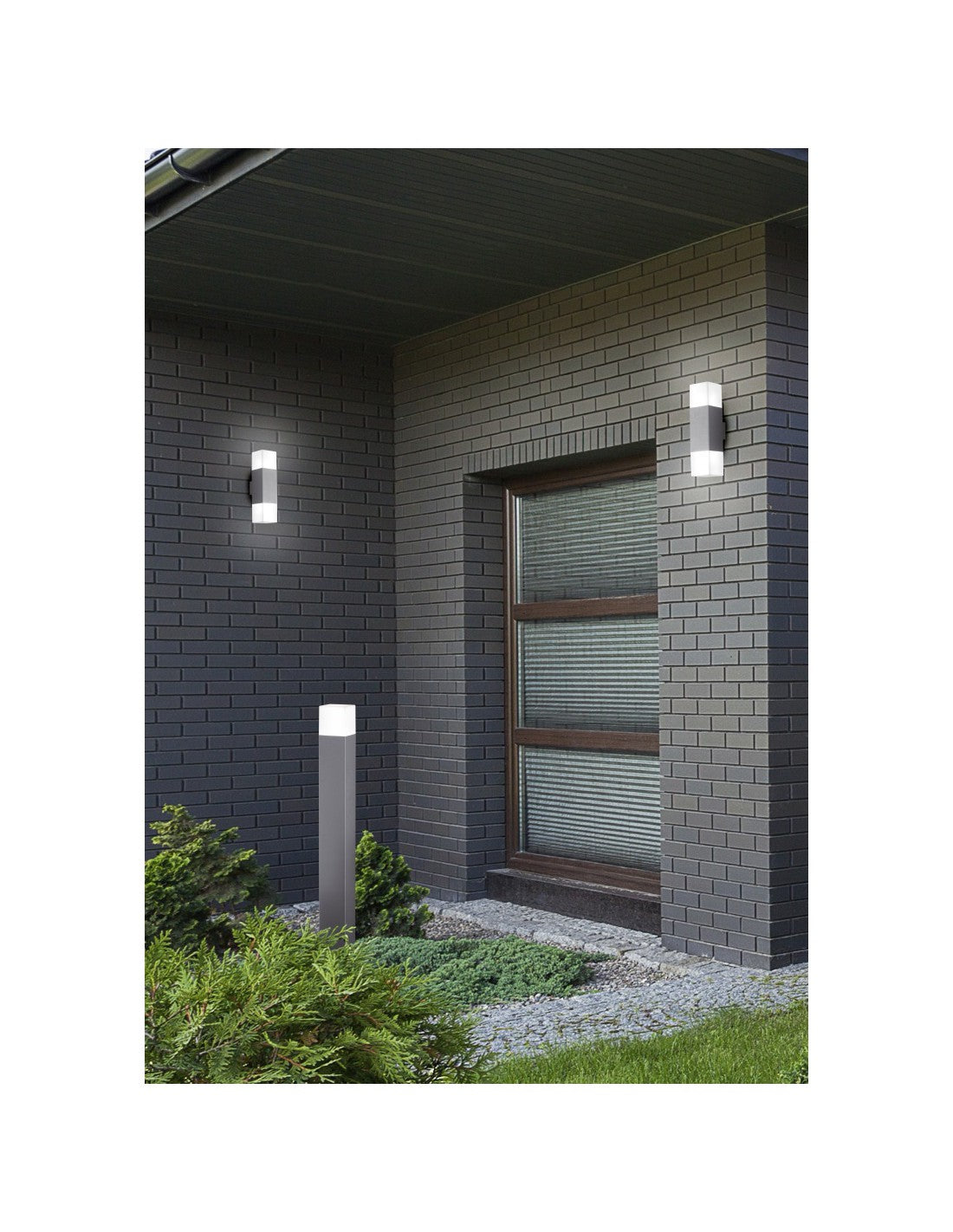 Poteau E14 LED Extérieur Hudson Titano h80 cm Trio Lighting