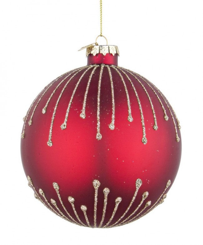 8x Sphère Vt Ambre Rouge D100