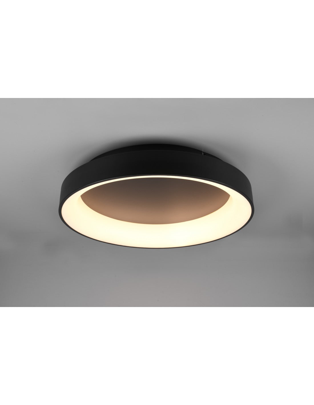 Plafonnier LED Girona 48w Dimmable Noir Ø60 cm Trio Lighting