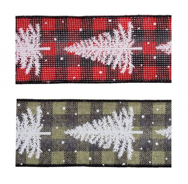 12x Ruban Sapin de Noël 4M Ass2 Disp12