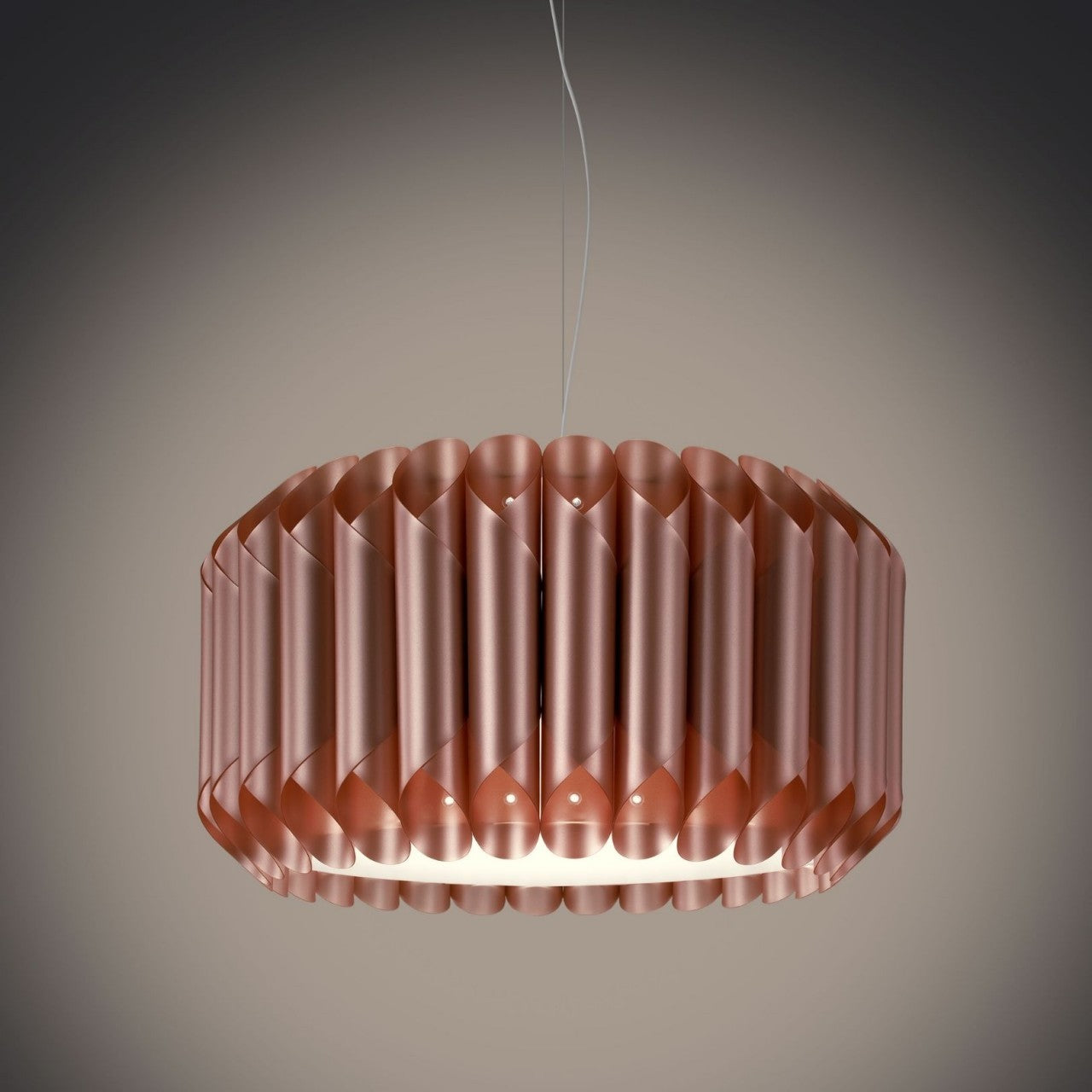 Suspension en cuivre en métal chromé Cm. 50 x 31h