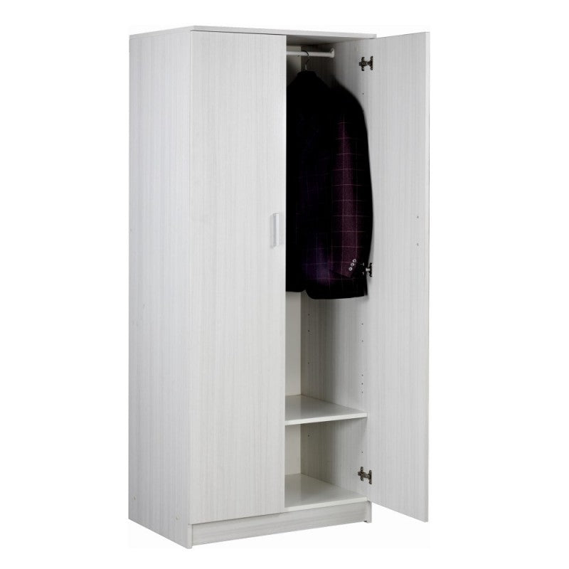 Armoire polyvalente deux portes Eucalyptus 77x52x h182 cm