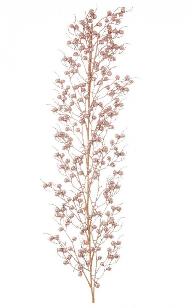 6x Branche de Baies Sheryl Or Rose H104cm