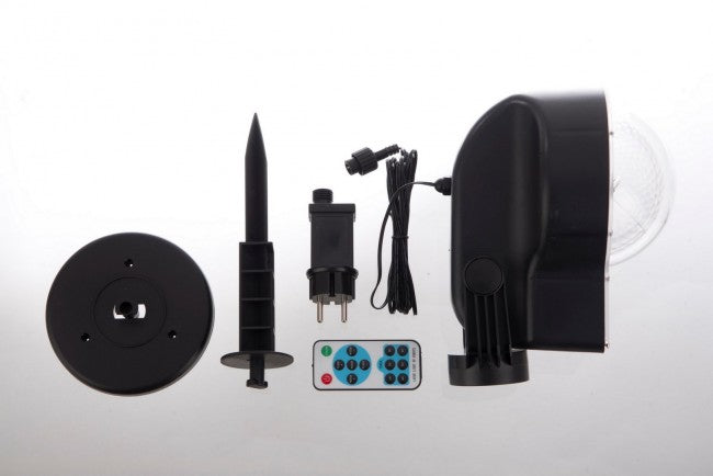 4x Projecteur LED Effet Neige 4F Mov.Ip44