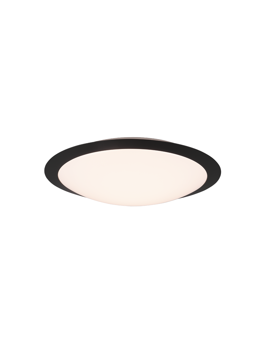 Plafonnier salle de bain Umberto Led 18w IP44 Noir Ø42 cm Trio Lighting