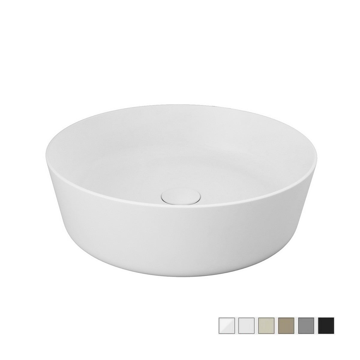 Vasque à poser ronde Feeling gris mat