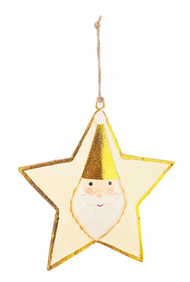 6x Pendentif Étoile Slade Blanc C