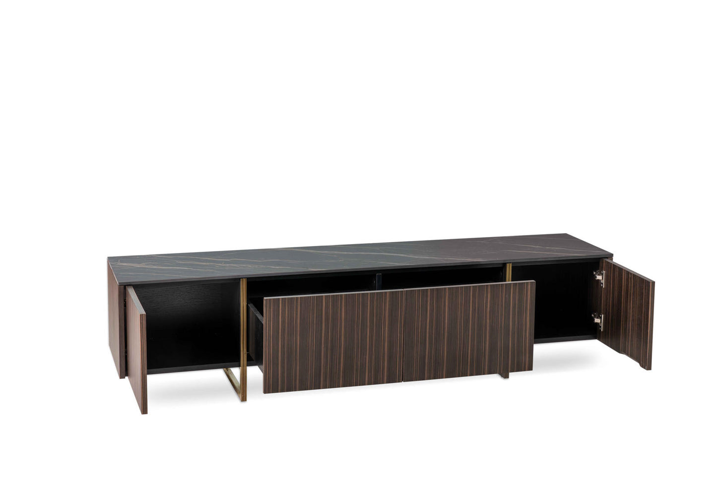 Meuble TV noir-ébène 400 cm x 1800 cm H. 450 cm