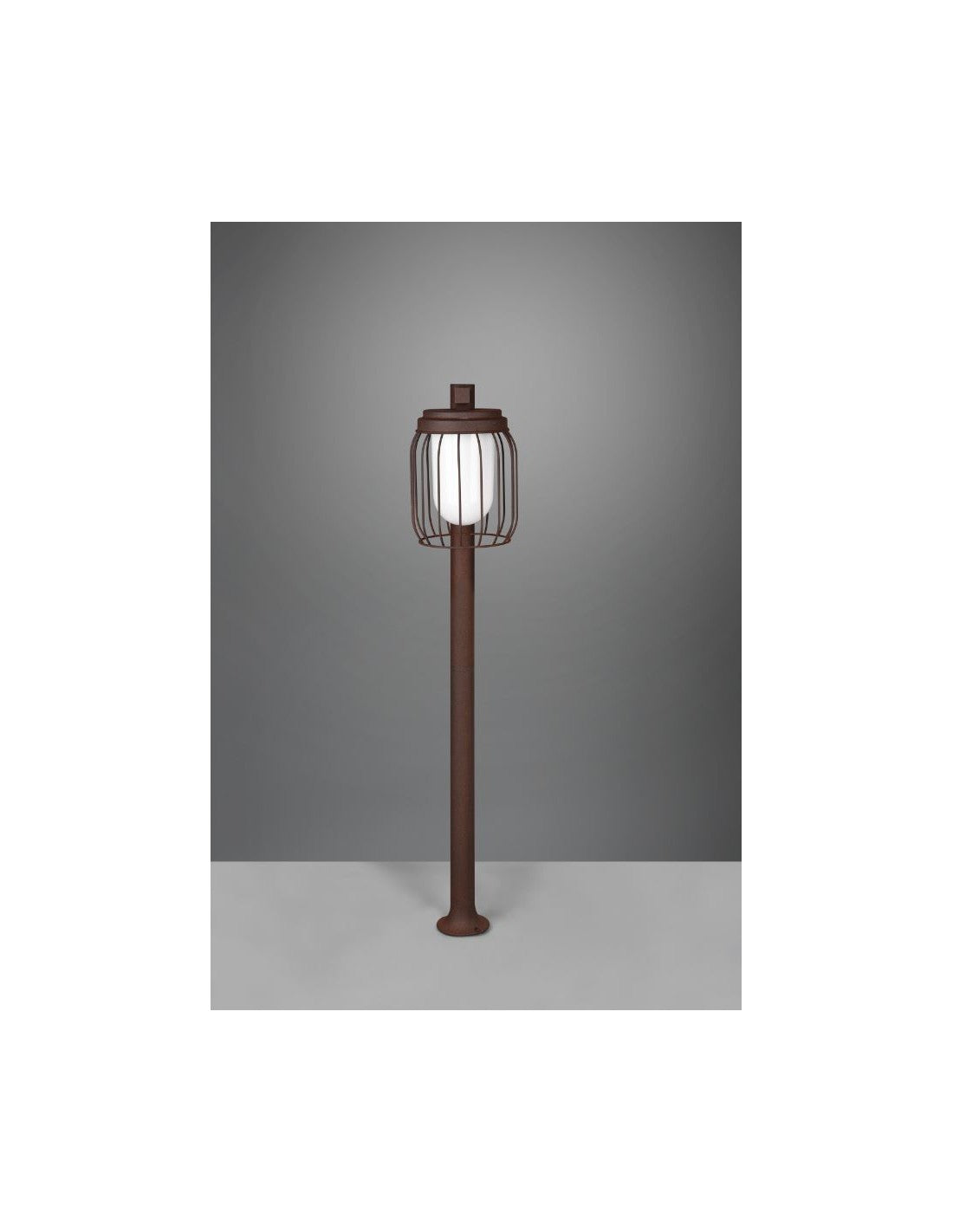 Poteau Extérieur Tuela Diffuseur Cage Rouille IP44 Trio Lighting