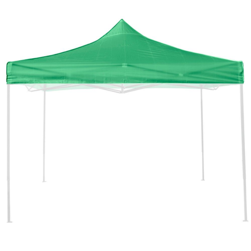 Feuille de toit imperméable verte 3X3 pour le remplacement du gazebo pliable