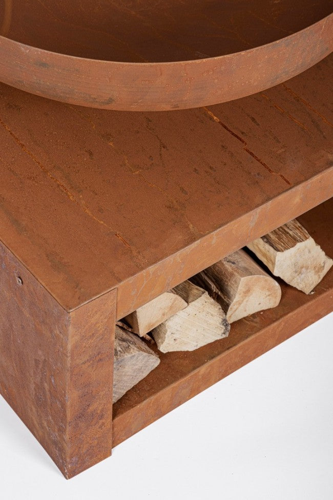 Brasero CP.Legna Efesto Rouille 70X38H