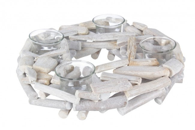 4x P.Candle 4P Stick Blanc À