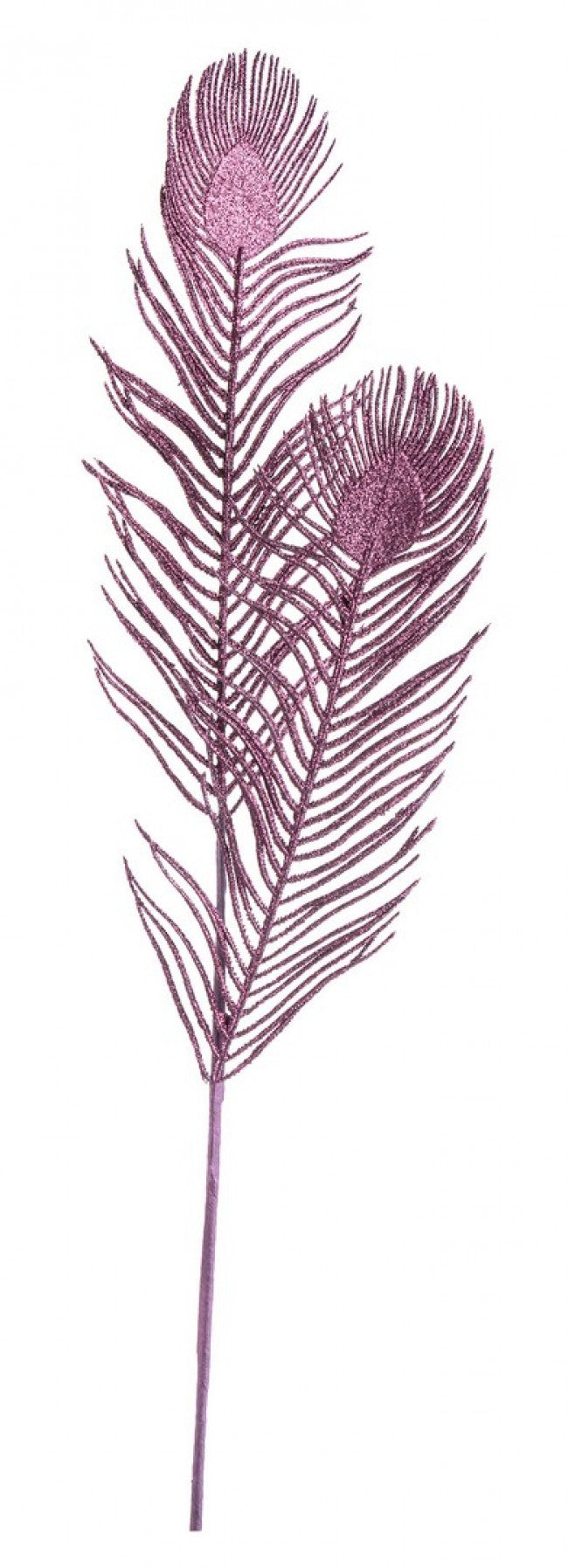 12x Feuille Bordeaux Pailletée H85