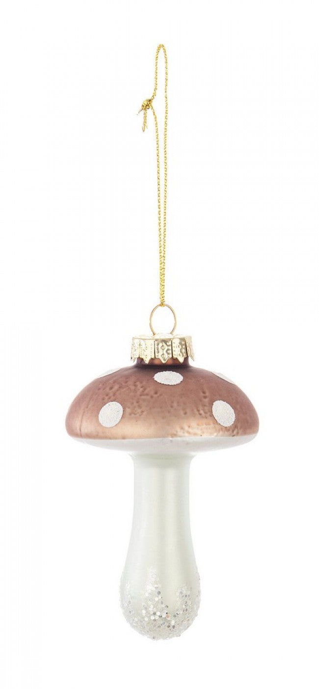 12x Vt Champignon Marron Pendentif 6X9
