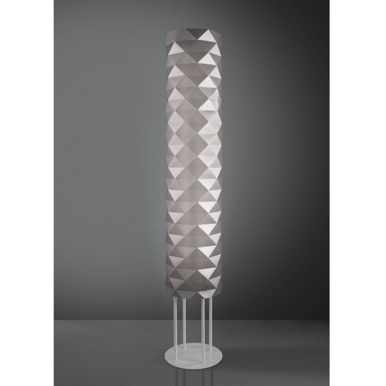 Lampadaire Mt Base Argent en Métal 27 x 155h cm