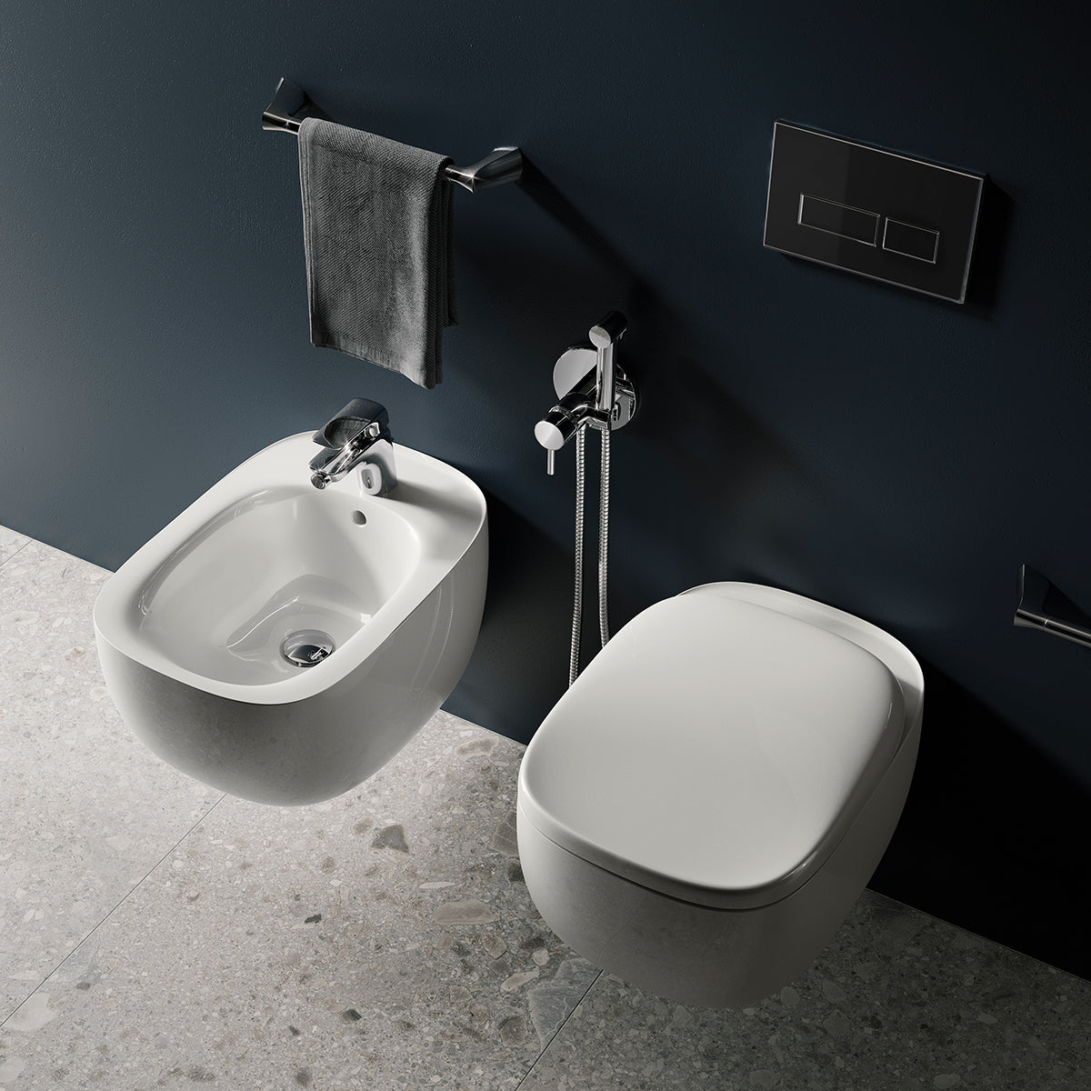 WC suspendu sans bride Illusion