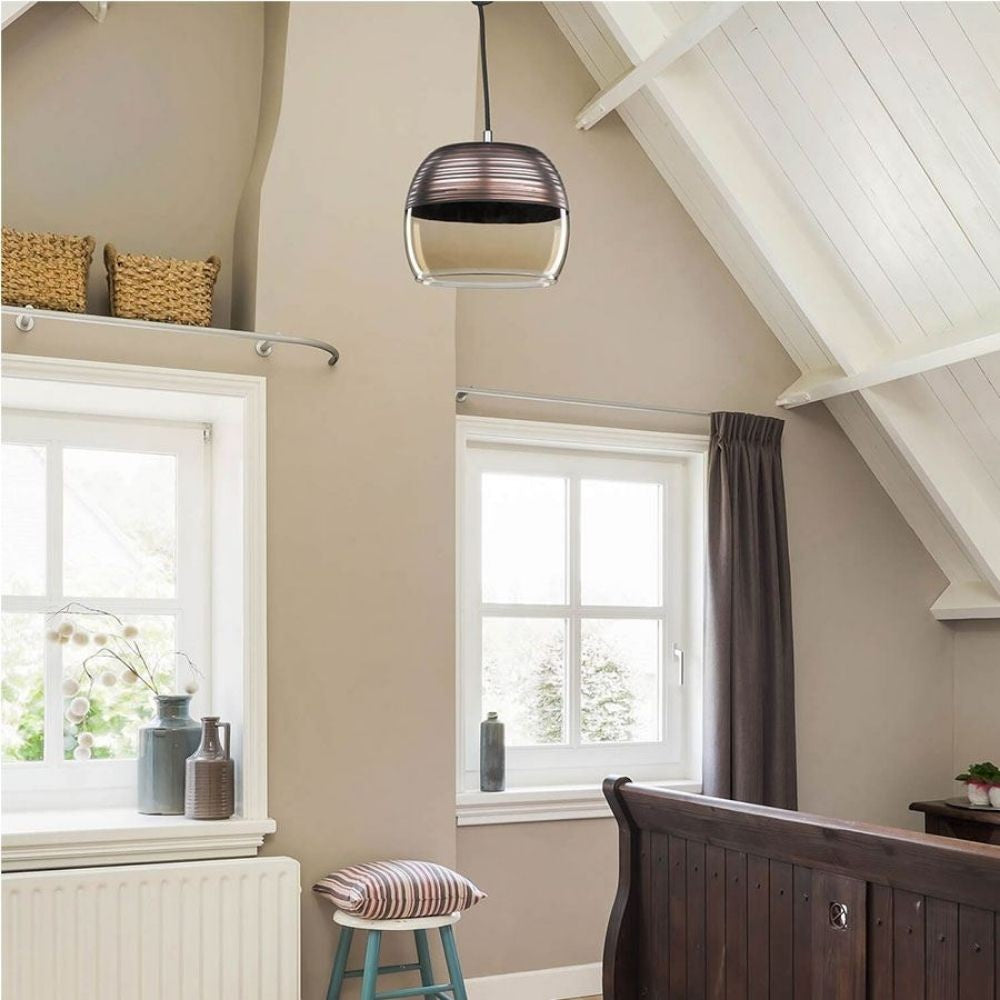 Lampada a sospensione Punto ASZ0856 diffusore bicchiere rovesciato EFFEZ