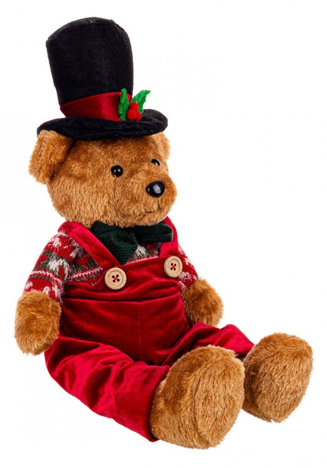 4x Ours Ralphy Pattes Rouge H44